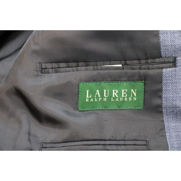 Lauren Ralph Lauren Blazer Mens Size 42L Wool Silk 2 Button Sports Jacket - Picture 5 of 10